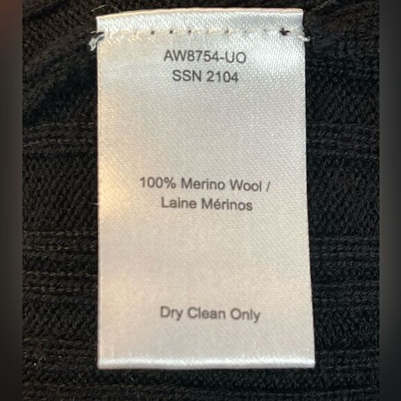 ATM ANTHONY THOMAS MELLILO Polo button Front Black sweater dress NWT. XS - Picture 9 of 9